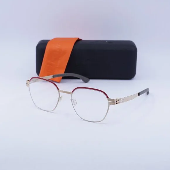 IC! Berlin THEDA M16100 810 Geometric Eyeglasses 51mm – Rose/Gold